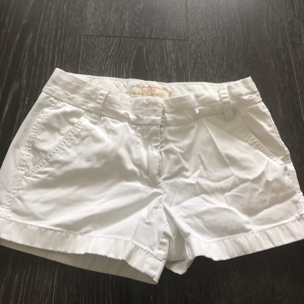 J.Crew chino white shorts