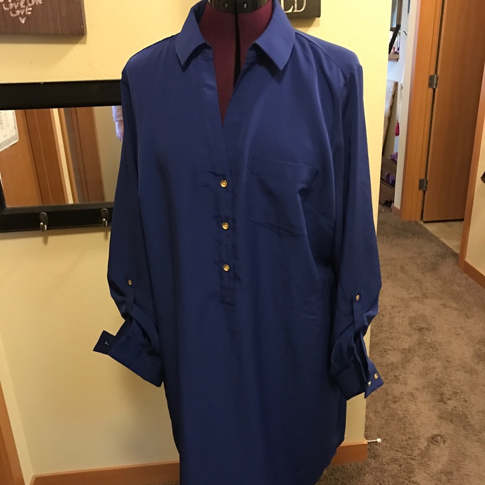 Royal Blue Shirtdress
