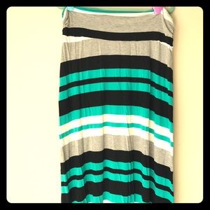 Merona Striped Maxi Skirt