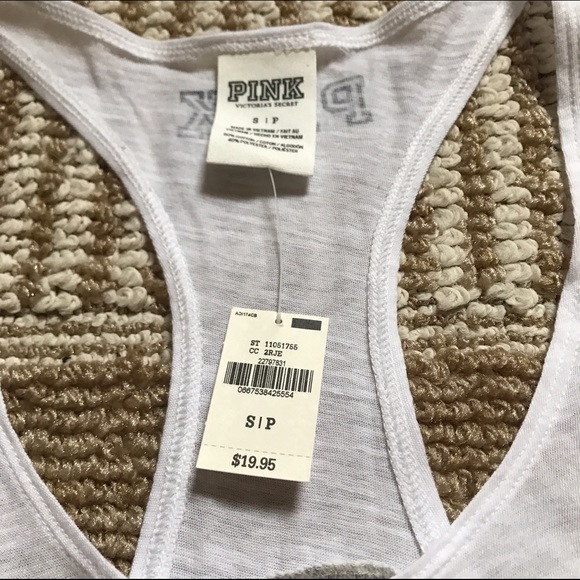 VS Pink Colorblock Racerback Tank - Picture 2 of 5