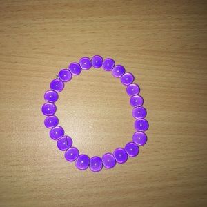 Purple beaded bracelet