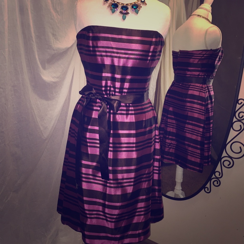 Kathlin Argiro Atelier brown & mauve dress