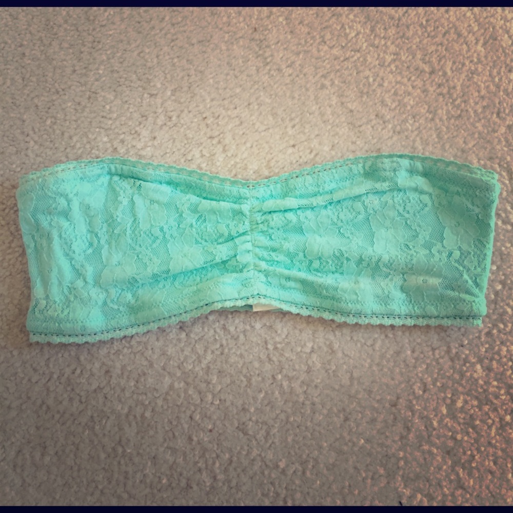 Sea foam green lace bandeau