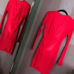 🔴DONATING SOON!!  candy apple red wrap dress