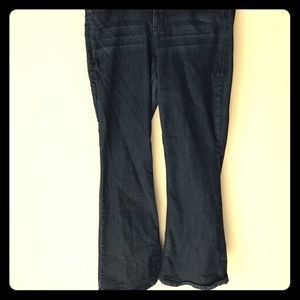 Dark Blue Flared Wisdom Jeans