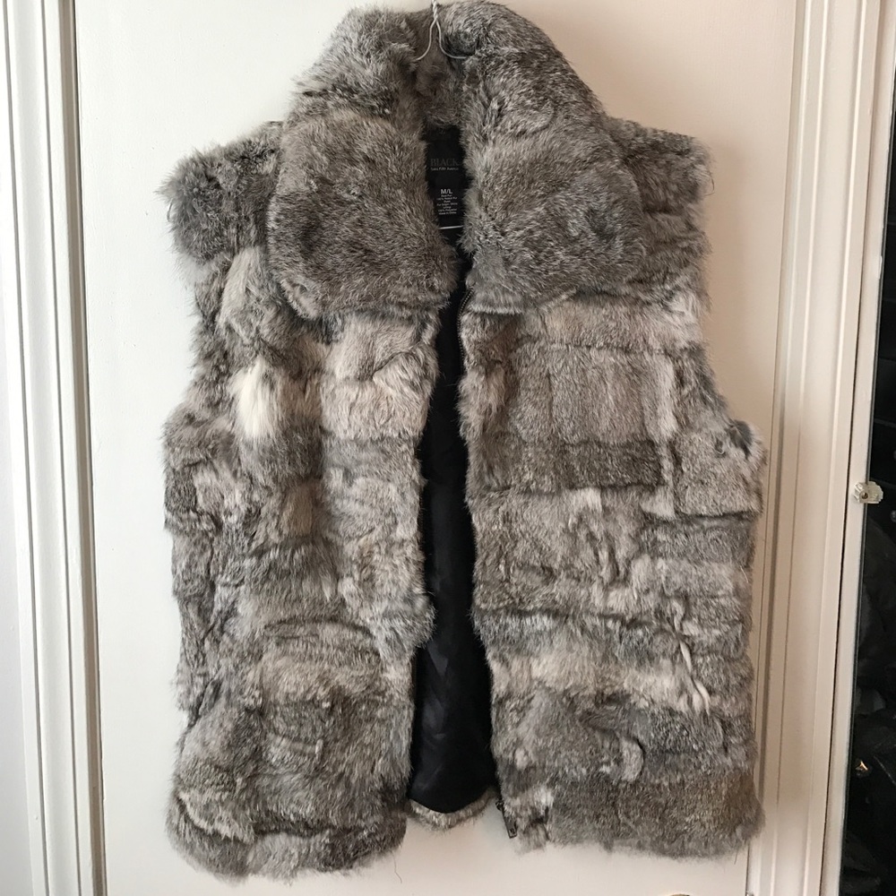 Rabbit fur vest from Saks
