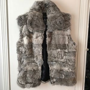 Rabbit fur vest from Saks