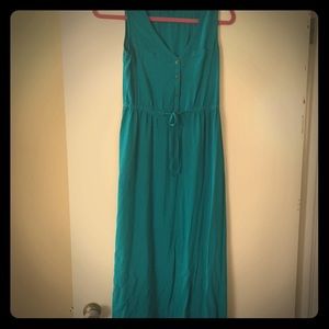 Loft teal maxi