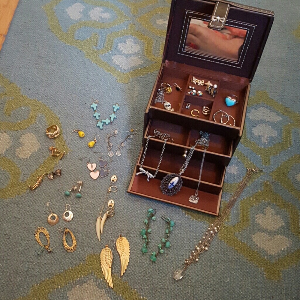 SOLD Jewelry Box with a Bunch of Jewelry