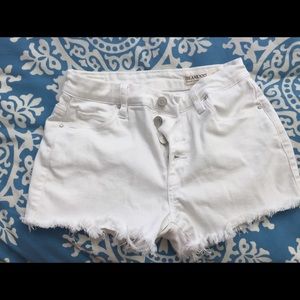BLANK NYC white shorts
