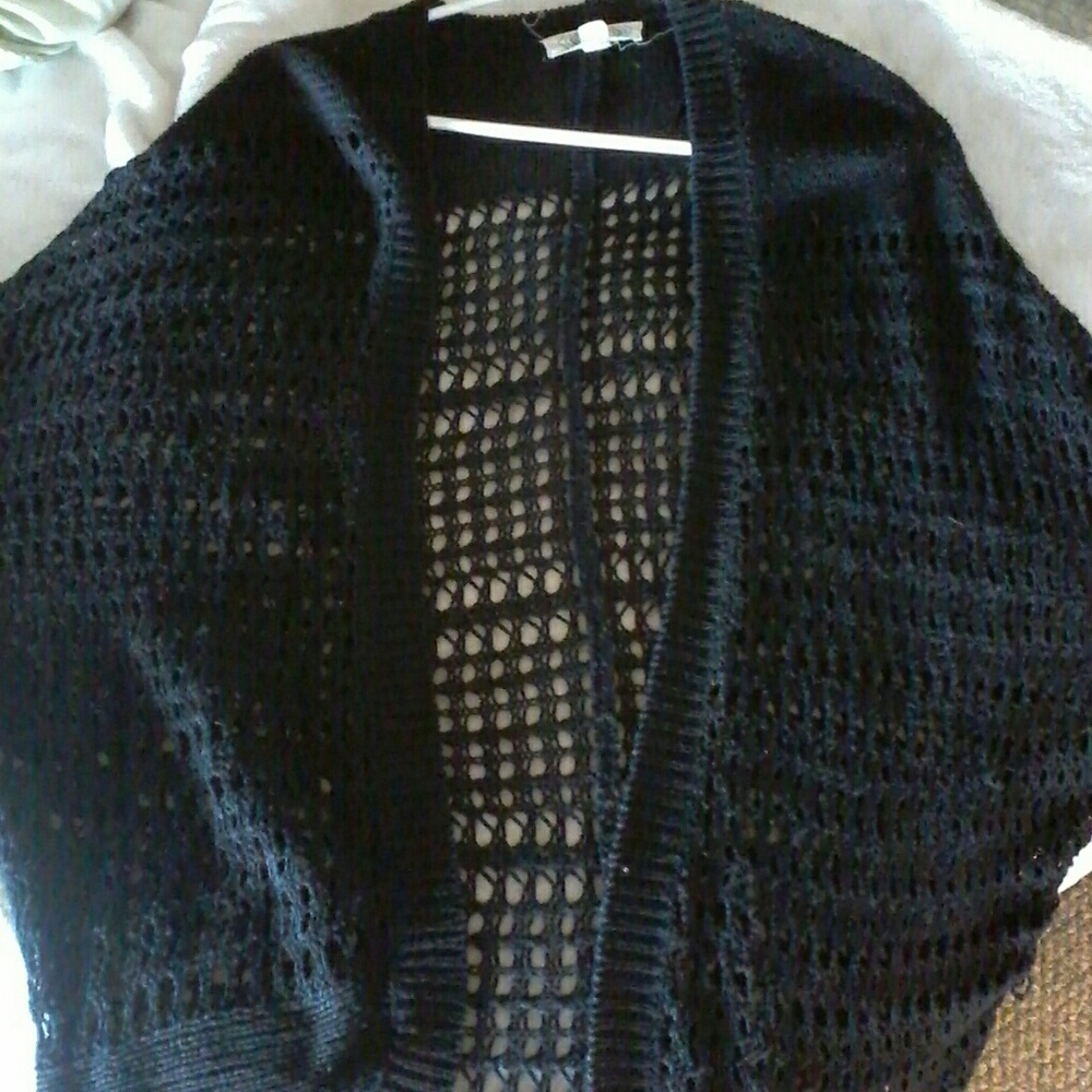 Black cardigan