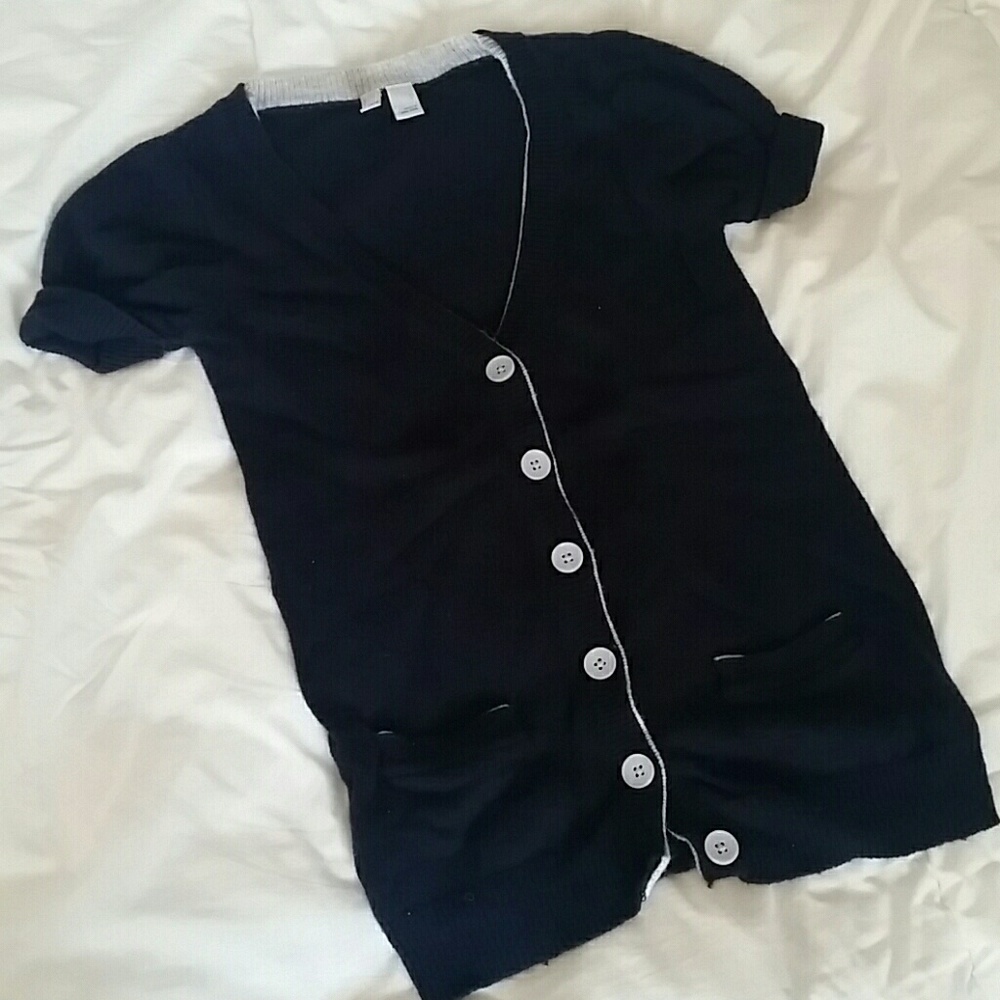 Old Navy short sleeve button up sweater