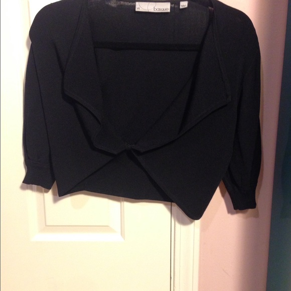 Black cropped cardigan - Picture 4 of 4