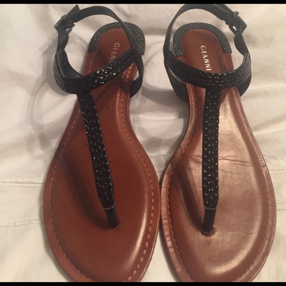 Gianni Bini black sandals.