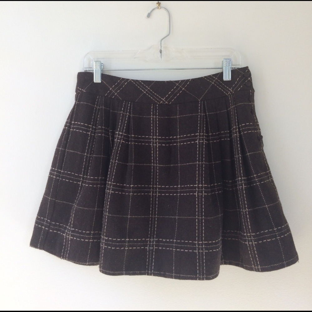 ❄️ sale! UrbanOutfitters past curfew wool skirt