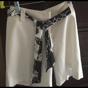 White House Black market white shorts size 0