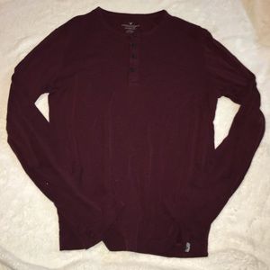American Eagle Maroon Longsleeve