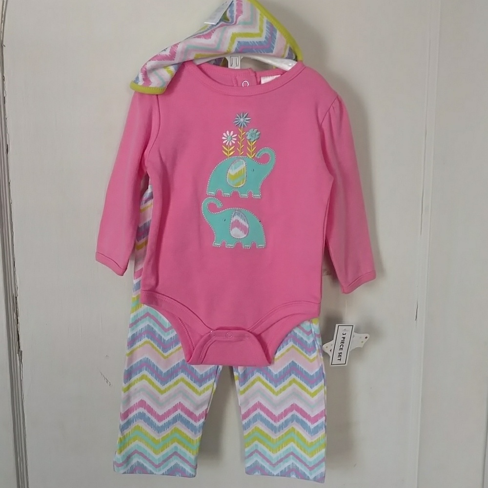 3 piece infant girl's set