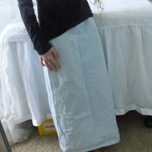 Sky blue maxi skirt
