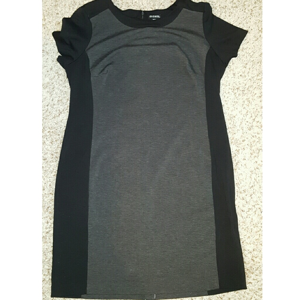 Colorblock short sleeve dress