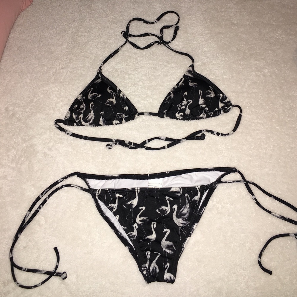 Billabong flamingo print bikini