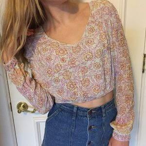 Bohemian Floral Crop Top