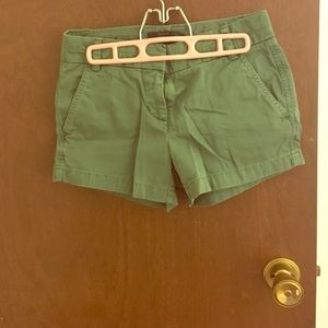 Dark green chino shorts