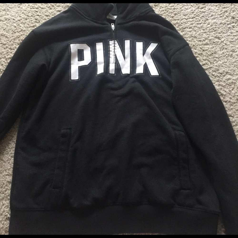 Pink black pullover