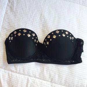 NWT Studded Push-Up Bikini Top