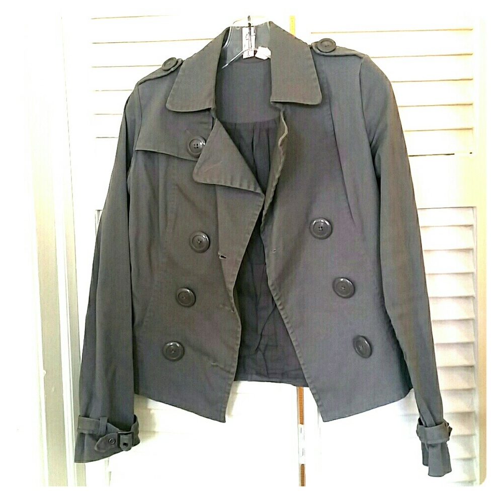 Lightweight Grey Peacoat