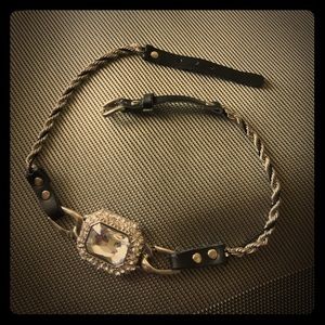 Leather chunky necklace ❤️