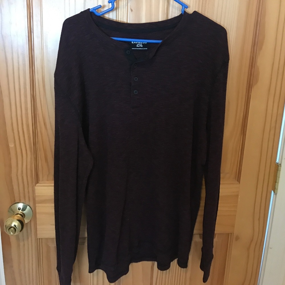 Express Waffle Henley T