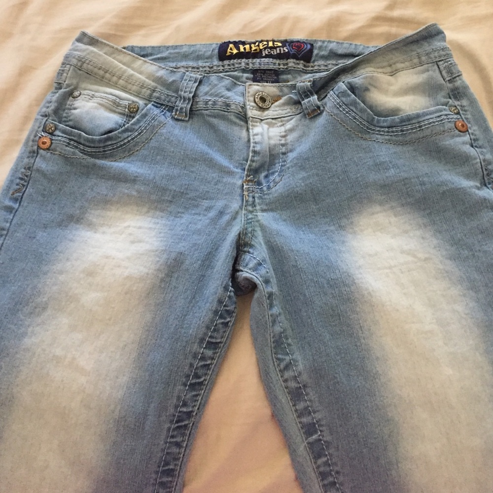 Faded denim
