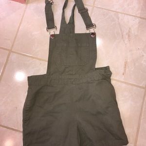 Olive green overalls