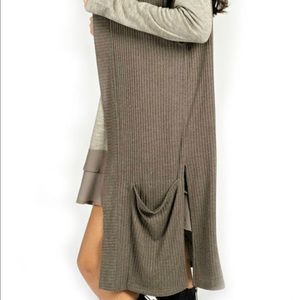 NWOT Kori America Rib-Knit Vest