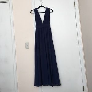 Lulu's "Heavenly Hues" Navy Maxi Dress