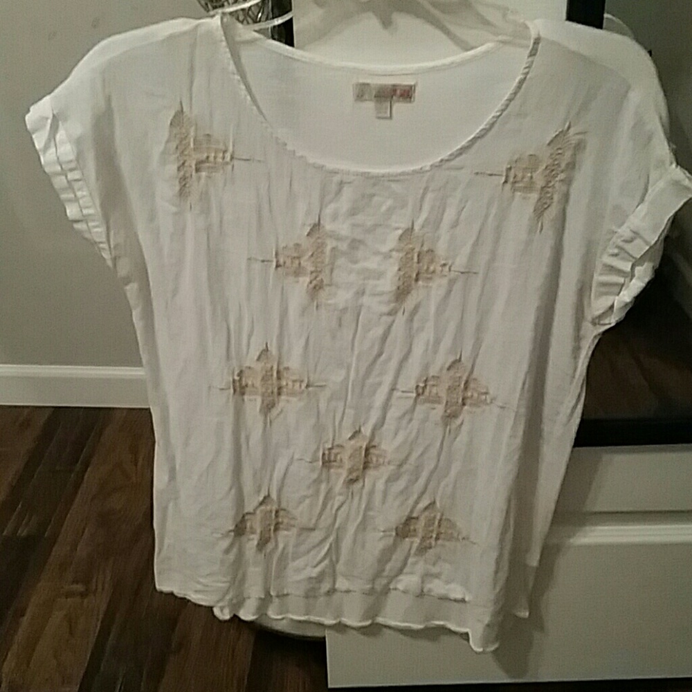 Cream blouse
