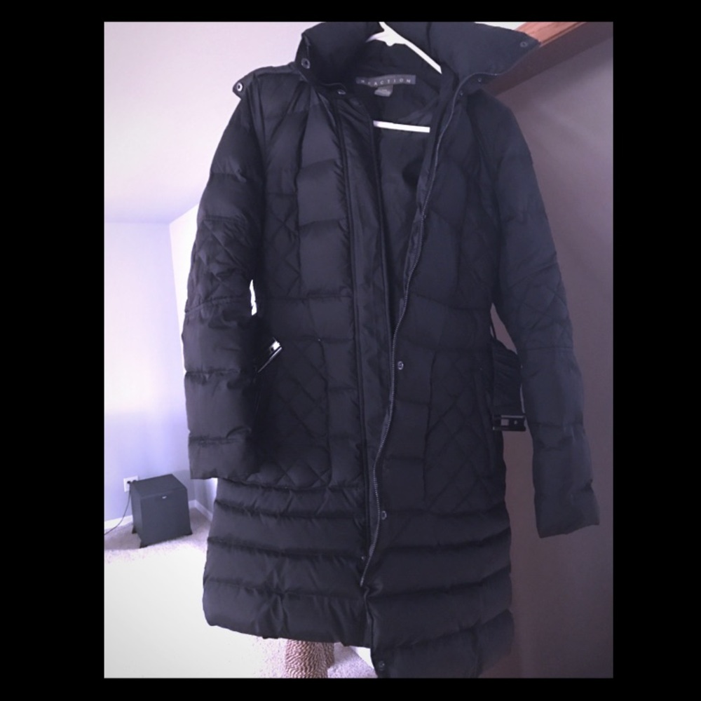 SOLD! Beautiful black down coat!