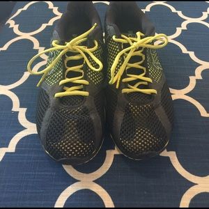 Black athletic shoes