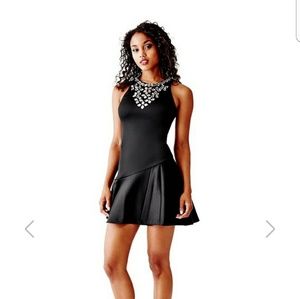 NTW GUESS Scuba Night Out Dress w Mirror Applique