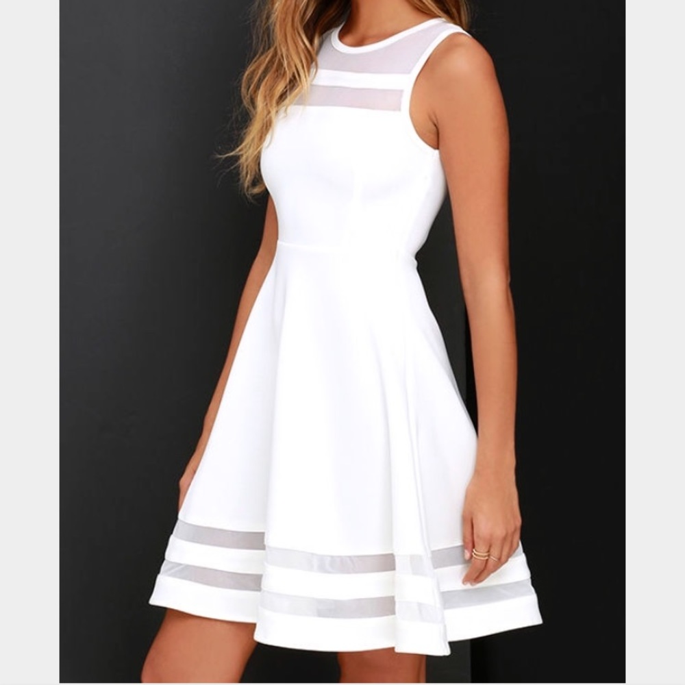 White Skater Dress