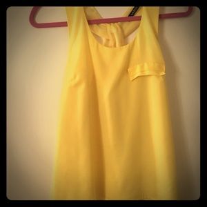 Bright yellow tank
