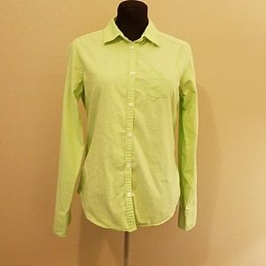 American Eagle Lime Green Button Down
