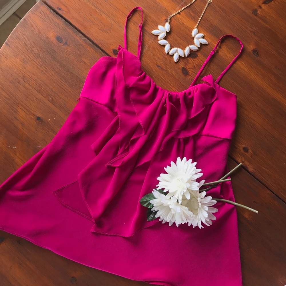 Pink Ruffle Camisole