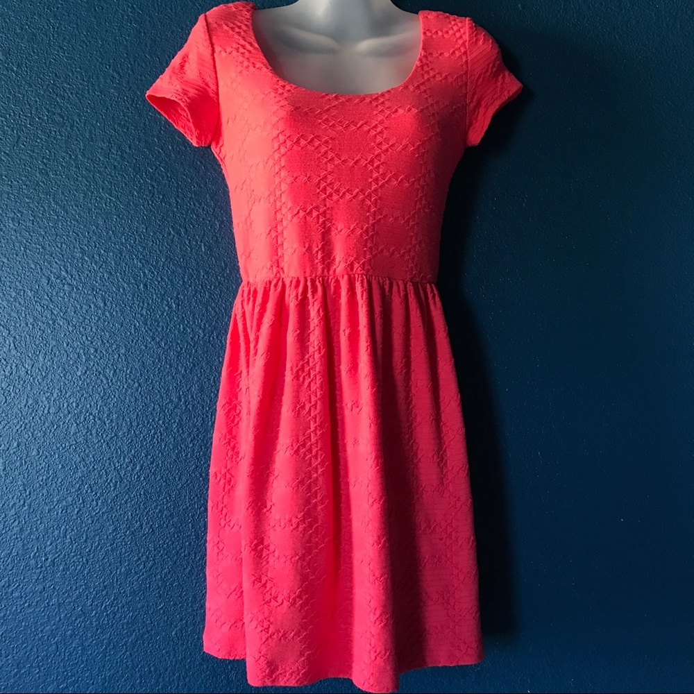 Pink Lily Rose Skater Dress