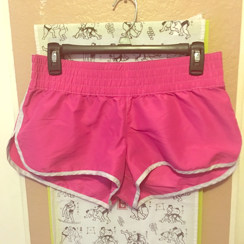 Pink Elastic Shorts