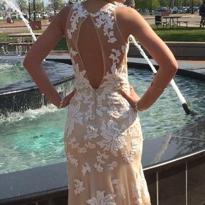 White lace prom/formal dress