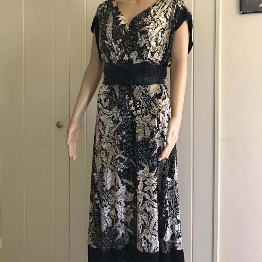 Black and white dress