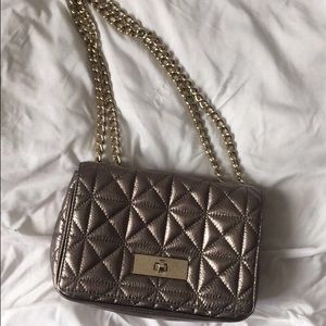 Kate Spade Quilted Silver bag