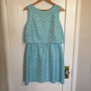 Faux crop-top dress